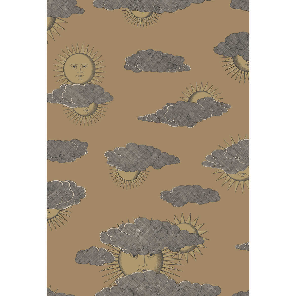 Soli E Nuvole - Gold - COLE & SON Wallpaper