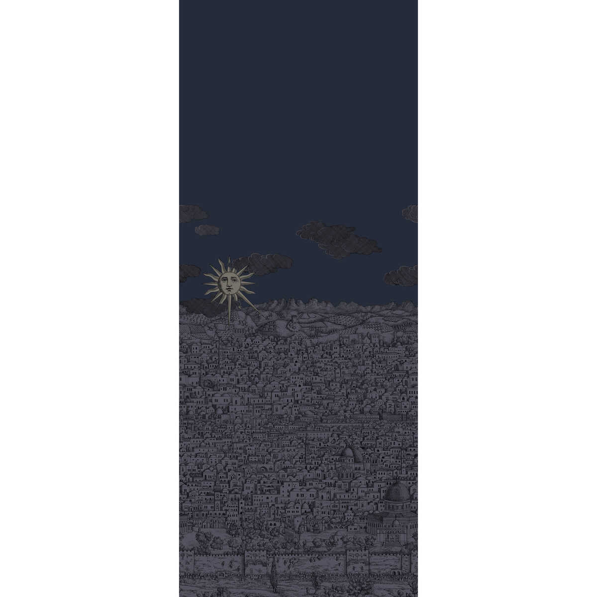 Vista Mediterranea - Midnight - COLE & SON Wallpaper