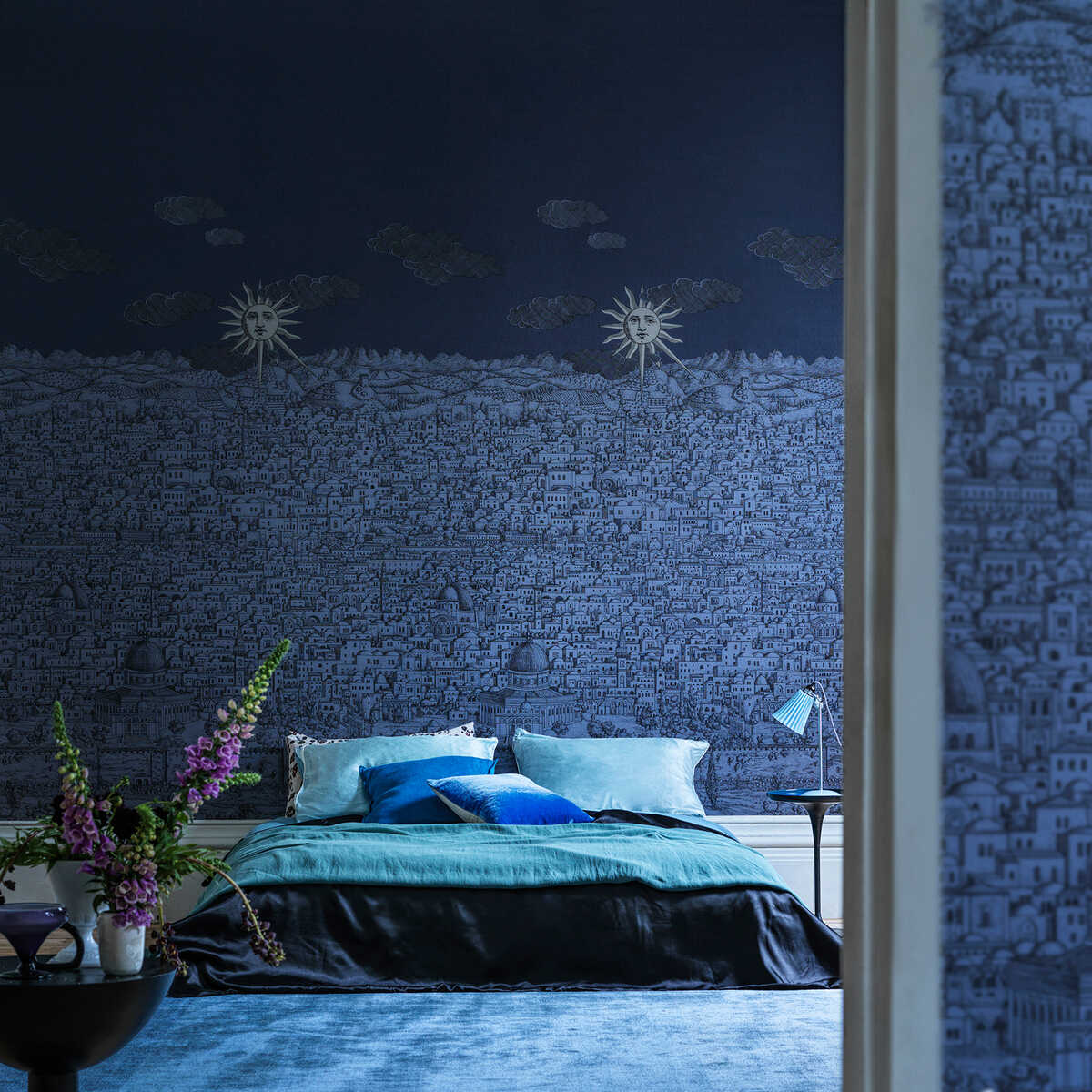 Vista Mediterranea - Midnight - COLE & SON Wallpaper
