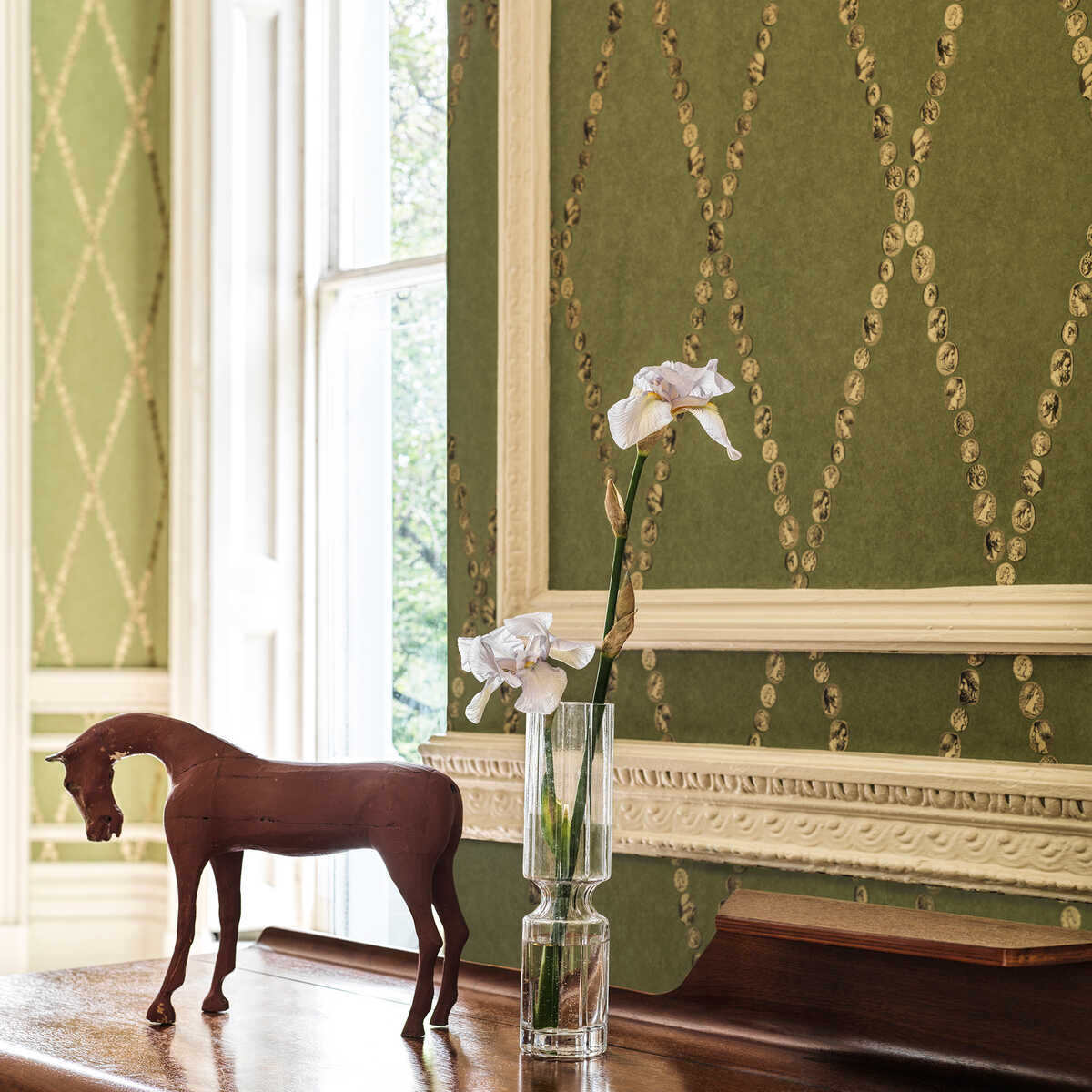 Cammei - Olive - COLE & SON Papel pintado