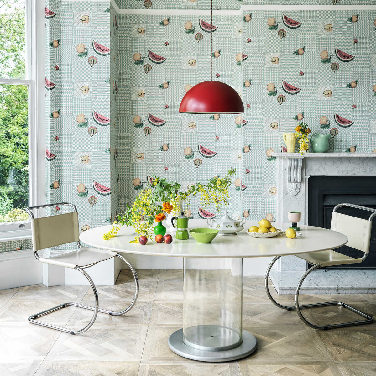 Frutta E Geometrico - Pastel - COLE & SON Papel pintado