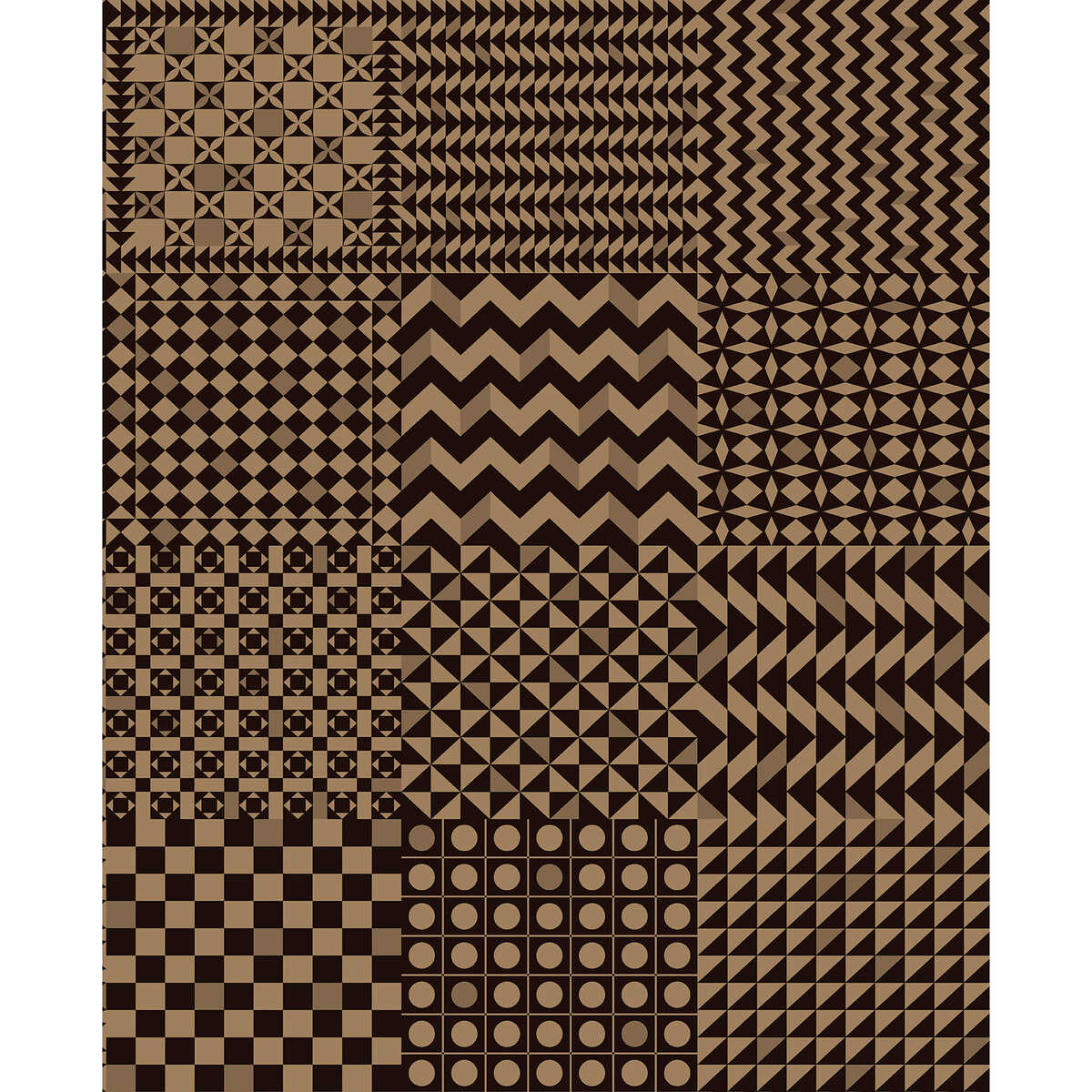 Geometrico - Black & Gold - COLE & SON Wallpaper
