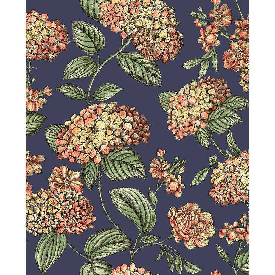 Ramo Di Ortensia - Coral - COLE & SON Wallpaper