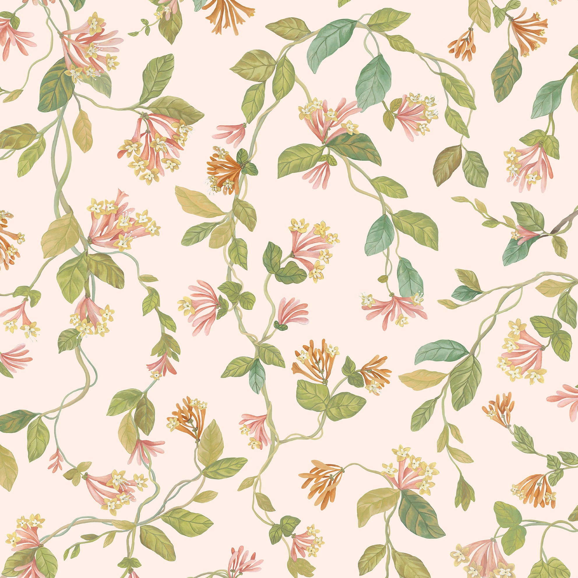 Flora - Pink/Orange - Cole & Son Wallpaper