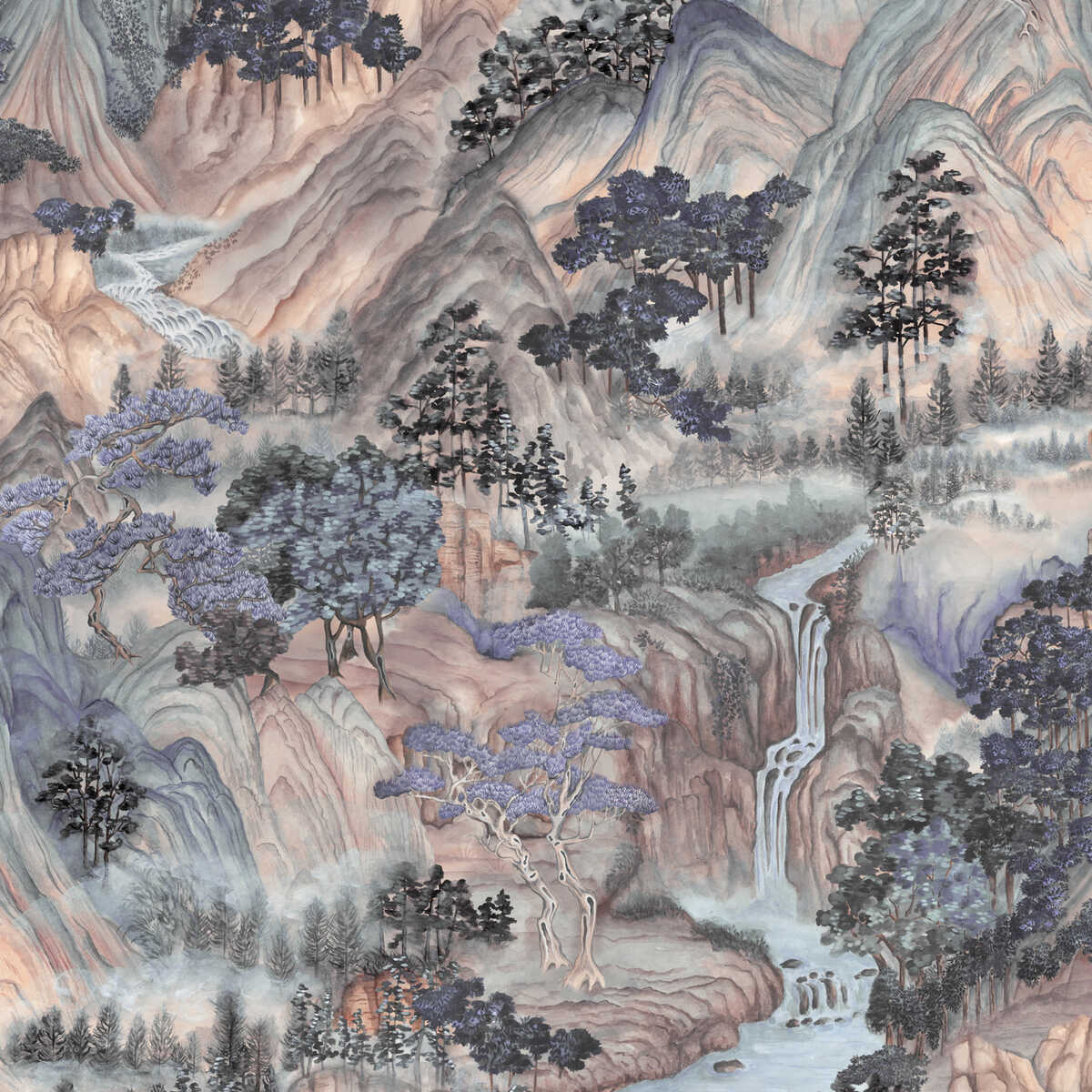 Mountainscape - Misty - COLE & SON Wallpaper