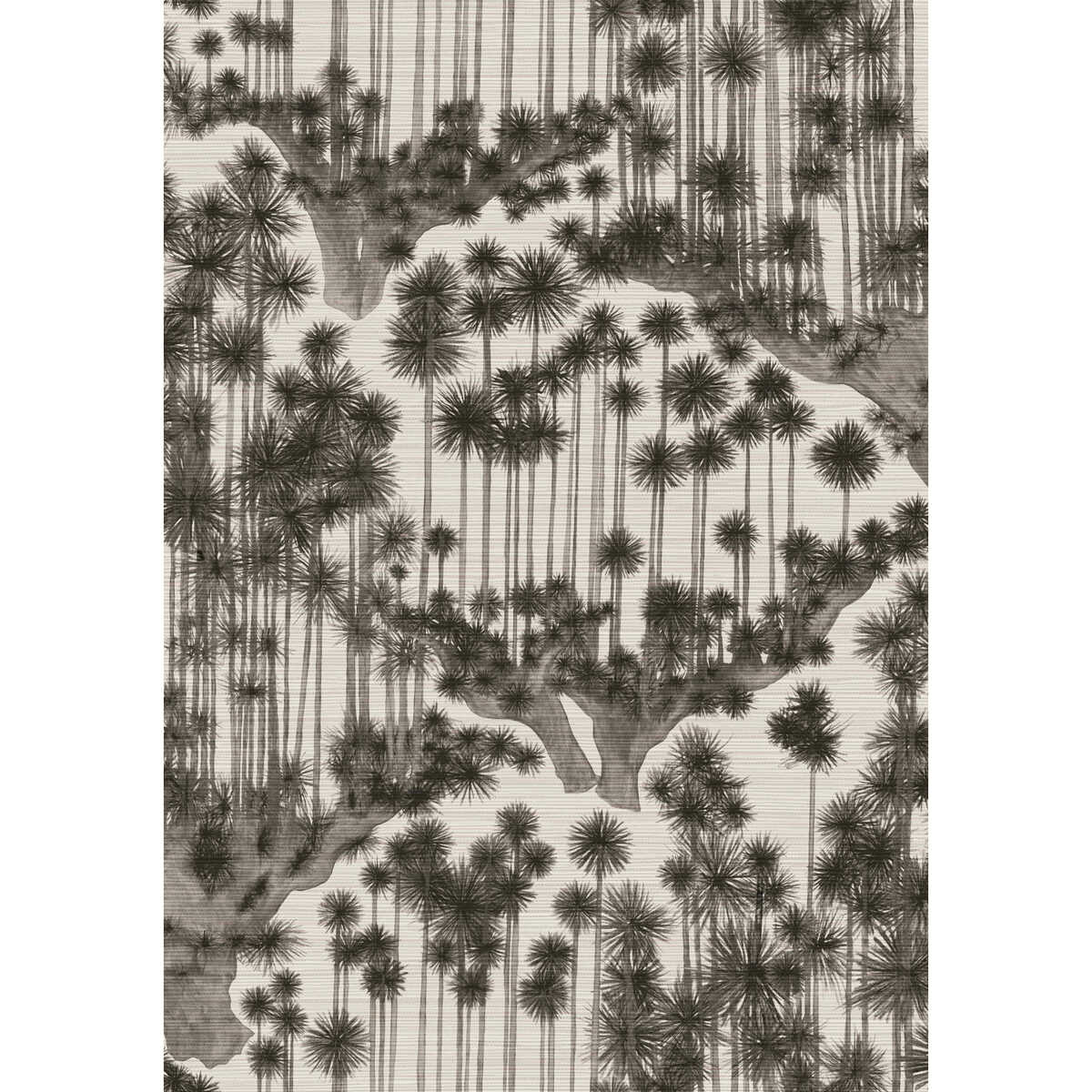 Japanese Woods Sisal - Charcoal - COLE & SON Wallpaper