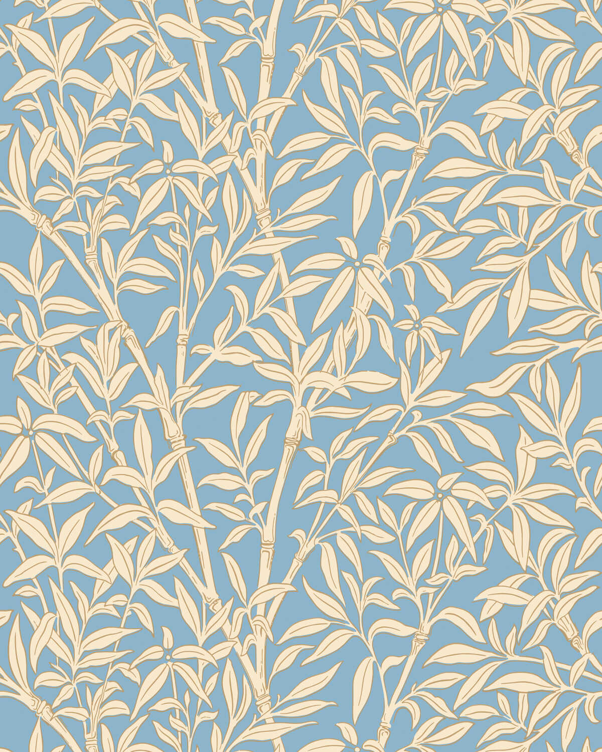 Bamboo Forest - Yellow/Blue - COLE & SON Wallpaper