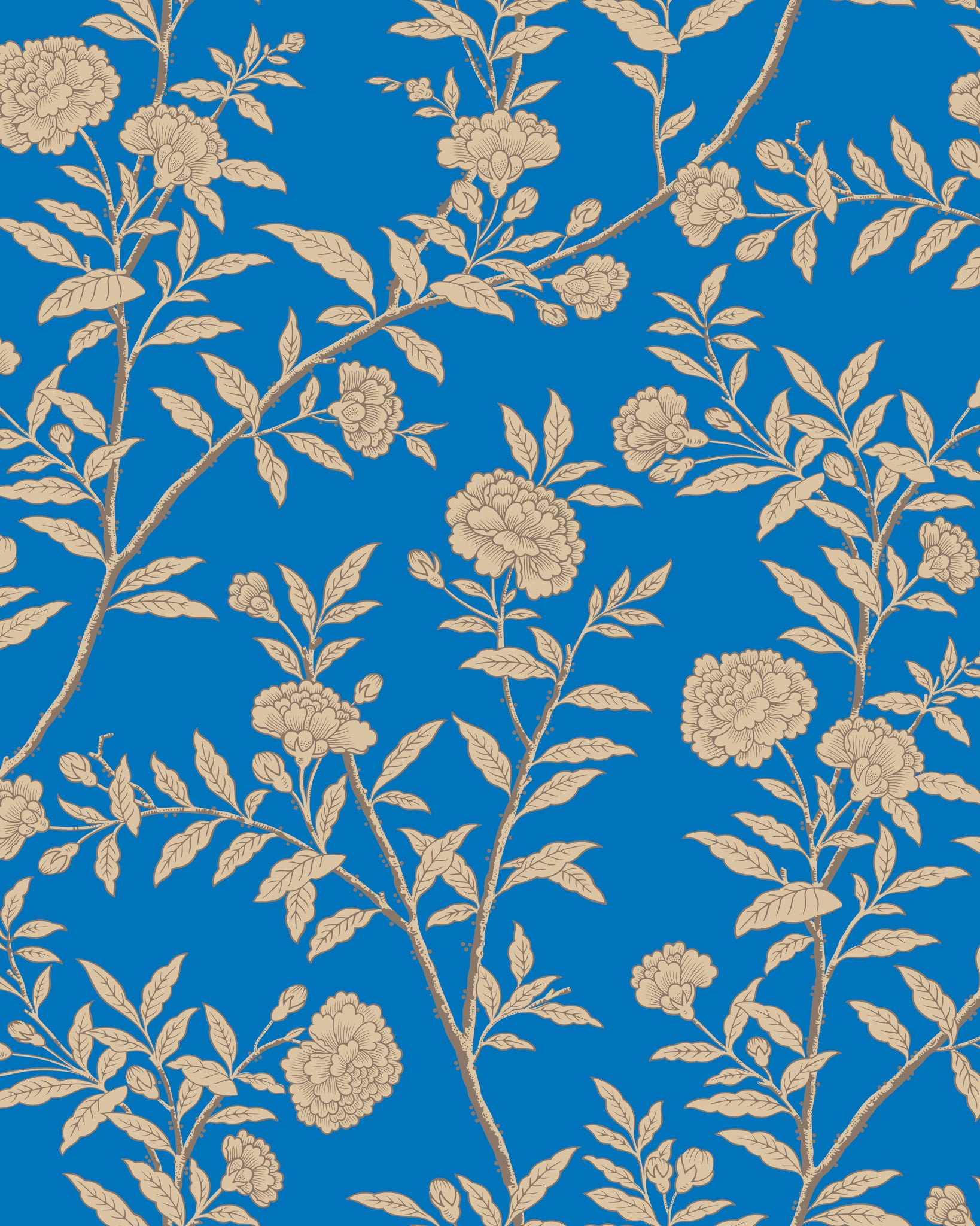 Roseberry - Cobalt - Cole & Son Wallpaper