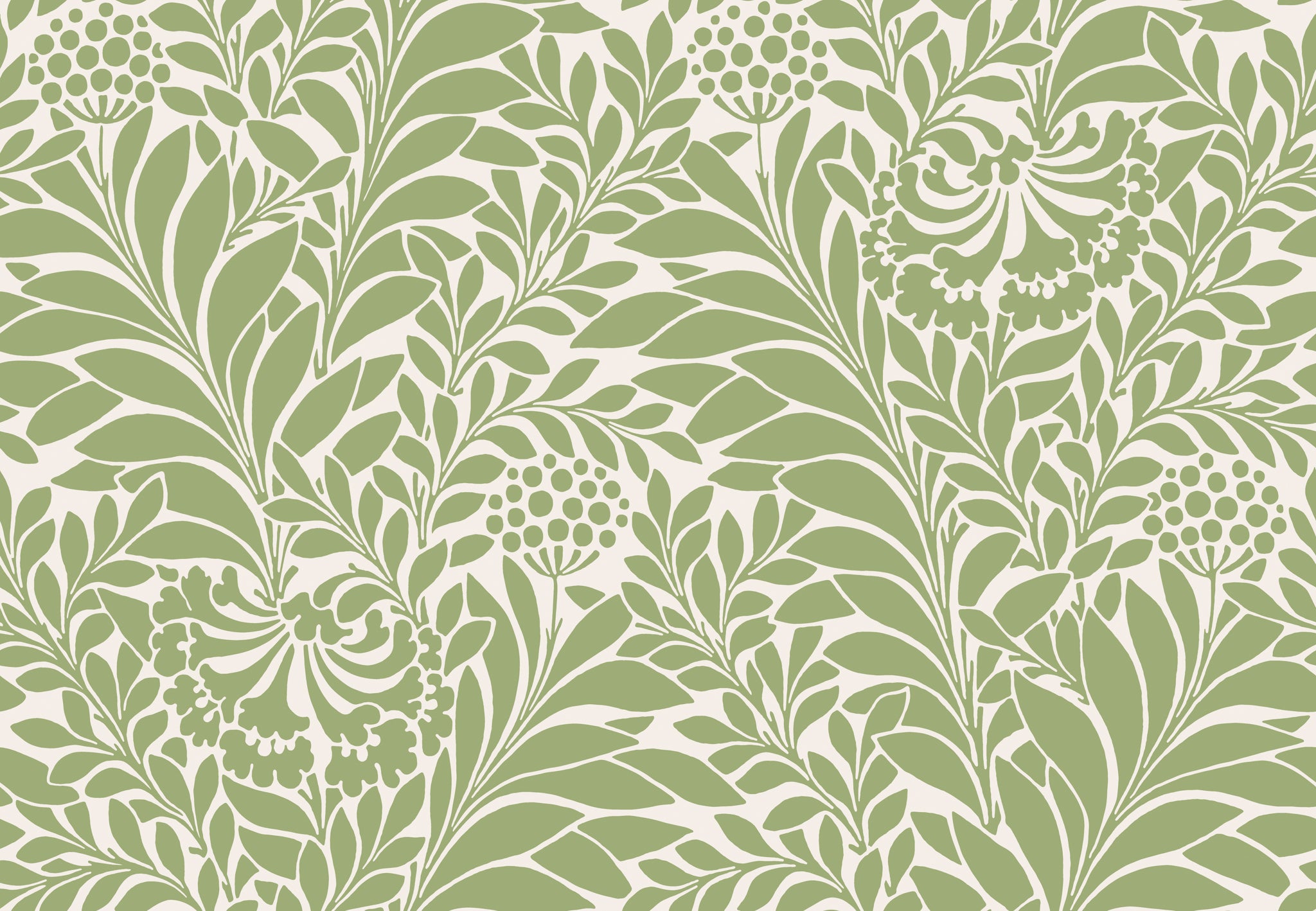 Honeysuckle - Spring Green - Cole & Son Wallpaper