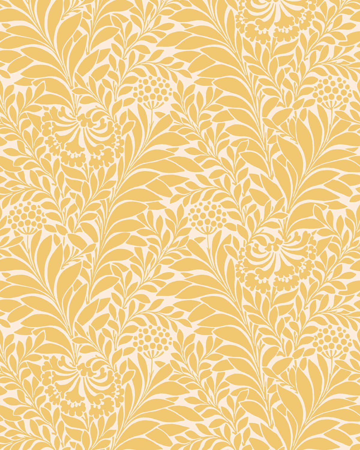 Honeysuckle - Daffodil - COLE & SON Wallpaper