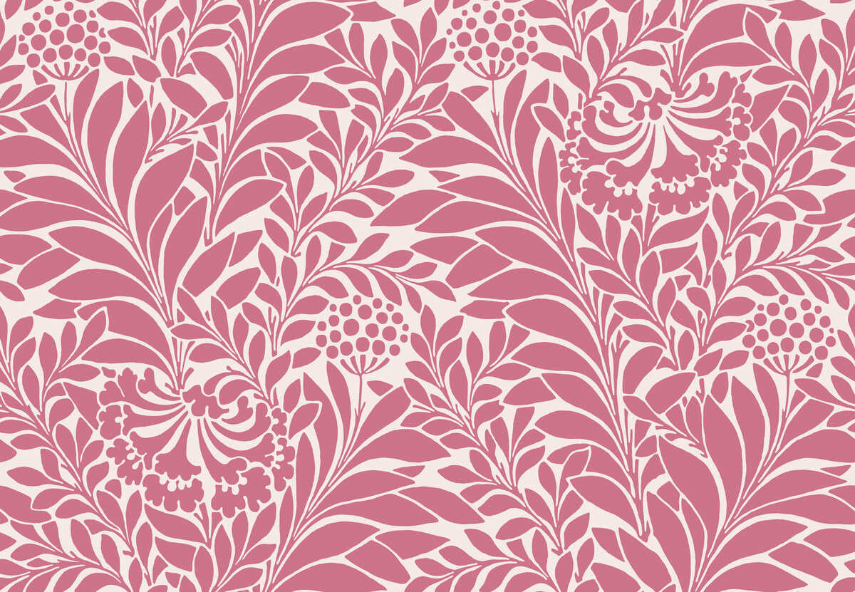 Honeysuckle - Raspberry - COLE & SON Wallpaper