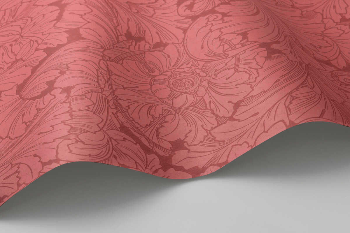 Acanthus - Stately Home Red - COLE & SON Wallpaper
