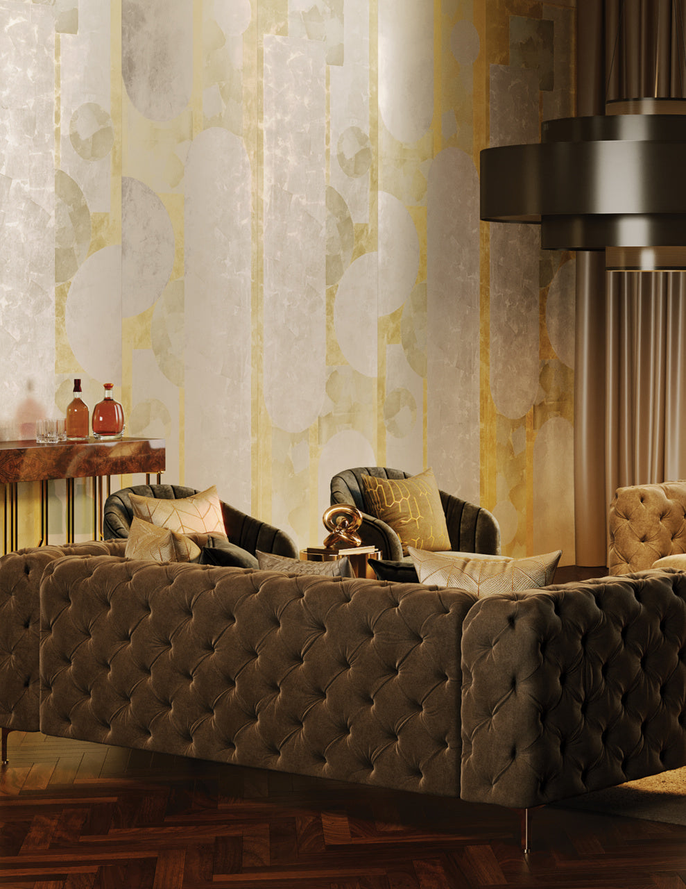 GILDED-ASCENT-SOARING-SILVER-PHILLIP-JEFFRIES-2076 - Phillip Jeffries Wallpaper Wallcovering