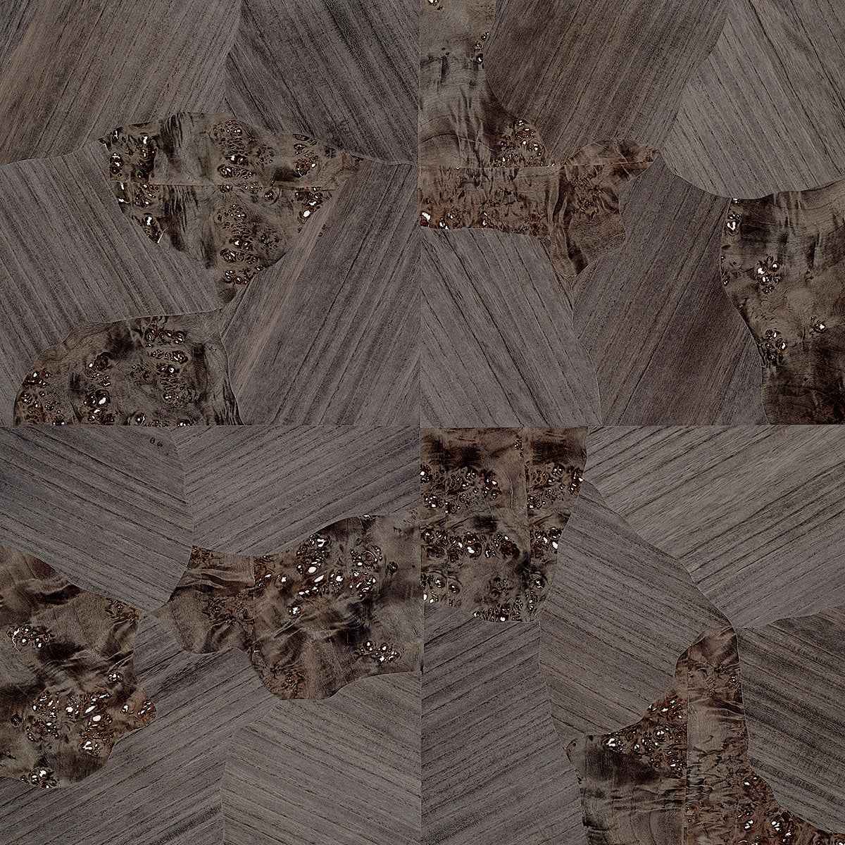 Pawleys Parquet Driftwood Smoke - Phillip Jeffries 37702 - Phillip Jeffries Wallpaper Wallcovering