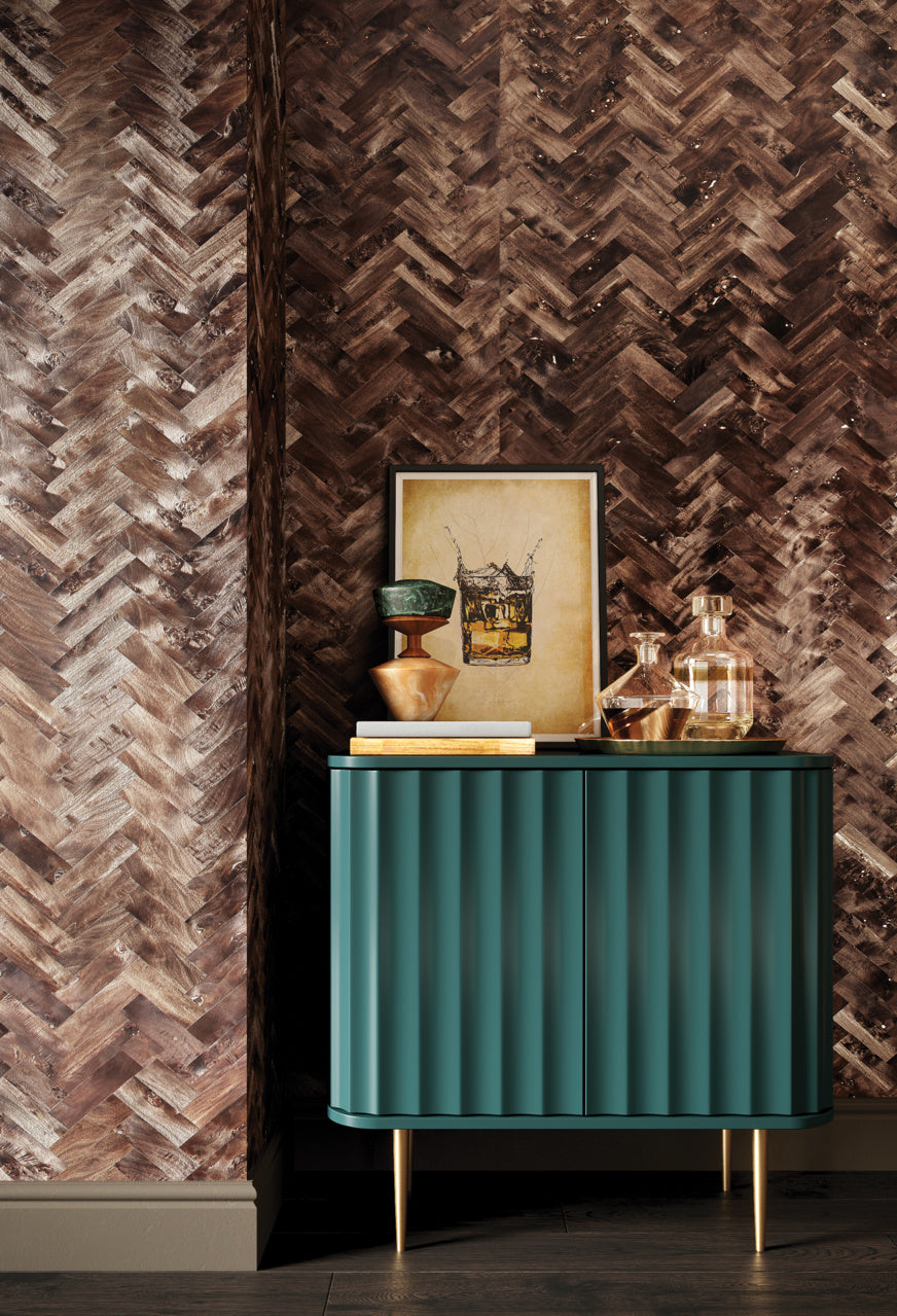 BURLED-CHEVRON-INDIGO-PHILLIP-JEFFRIES-8944 - Phillip Jeffries Wallpaper Wallcovering