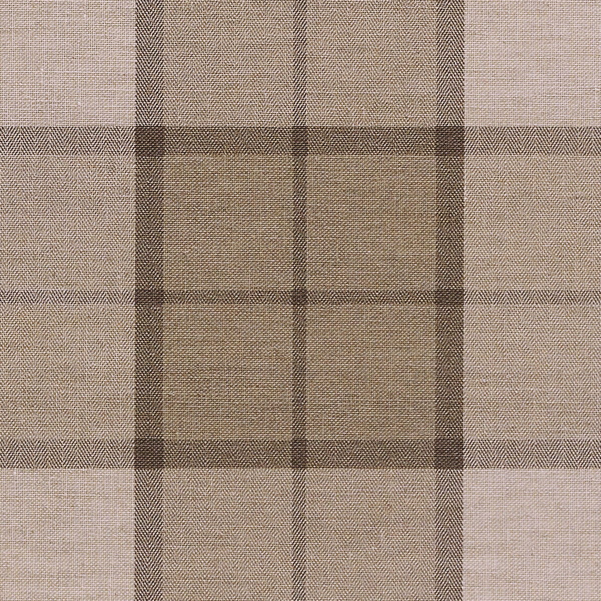PAXTON-PLAID-BROWN-AND-BEIGE-ON-CANVAS-LINEN-PHILLIP-JEFFRIES-9122 - Phillip Jeffries Wallpaper Wallcovering