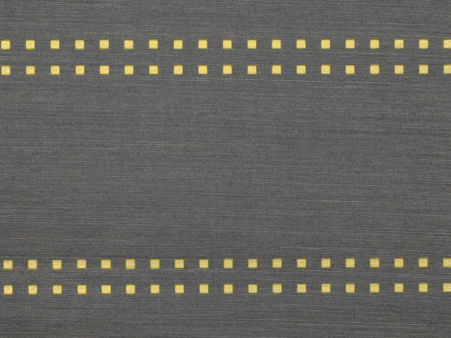 STUDS-AND-STRIPES-HORIZONTAL-YELLOW-ON-MANILA-HEMP-PHILLIP-JEFFRIES-5788-H - Phillip Jeffries Wallpaper Wallcovering