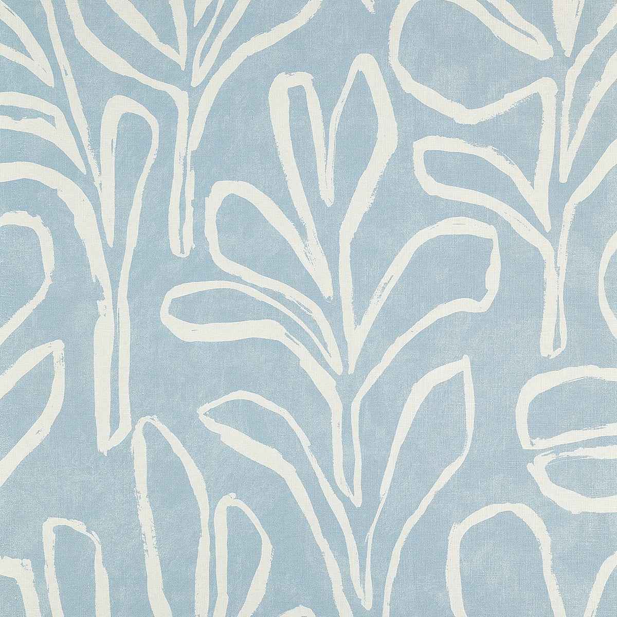 Sprig Silhouette Serene Mist on Canvas Linen - Phillip Jeffries 10306 - Phillip Jeffries Wallpaper Wallpaper