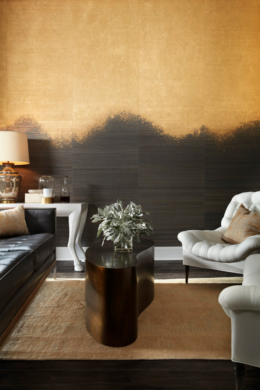 METALLIC-OMBRE-GOLD-ON-HORSEHAIR-PHILLIP-JEFFRIES-3163 - Phillip Jeffries Wallpaper Wallcovering