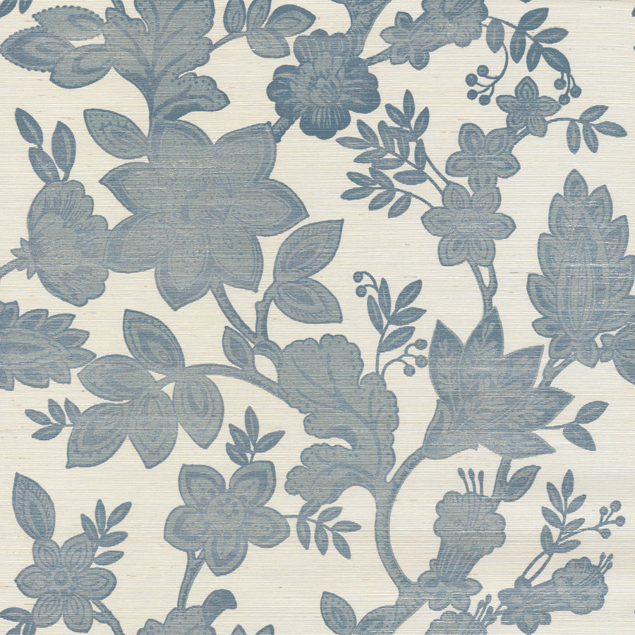 BOHEMIA-SMOKEY-BLUE-ON-MANILA-HEMP-PHILLIP-JEFFRIES-7488 - Phillip Jeffries Wallpaper Wallcovering