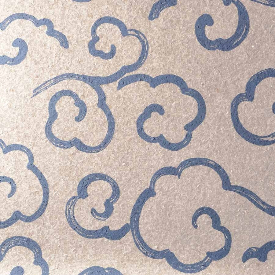 IMPRESSIONS-CUMULUS-NAVY-ON-QUARTZ-PHILLIP-JEFFRIES-4005 - Phillip Jeffries Wallpaper Wallcovering