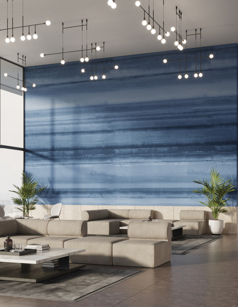 OASIS-HAVEN-BLUE-ON-MANILA-HEMP-PHILLIP-JEFFRIES-8695 - Phillip Jeffries Wallpaper Wallcovering