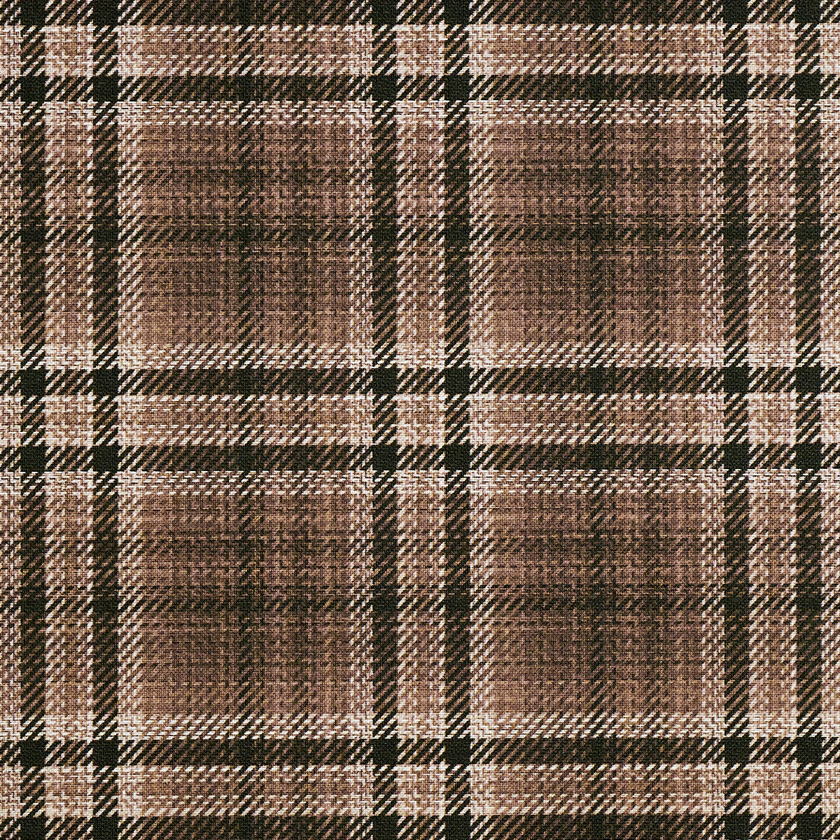 Caldwell Plaid Umber Lines on Canvas Linen - Phillip Jeffries 43205 - Phillip Jeffries Wallpaper Wallpaper
