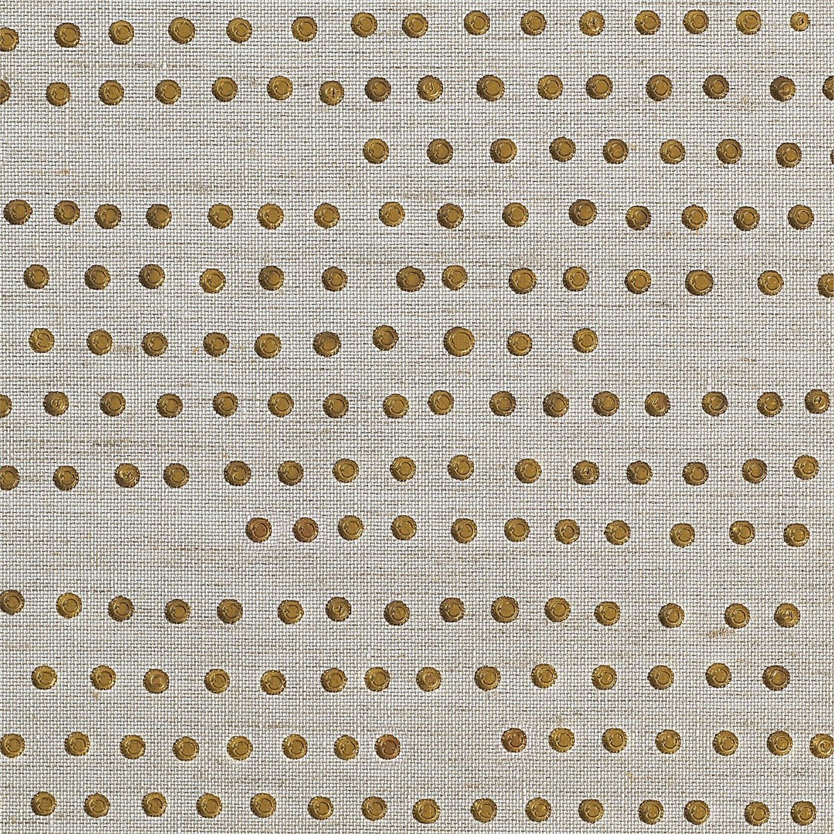 RUNWAY-RIVETS-BURNISHED-ON-CANVAS-LINEN-PHILLIP-JEFFRIES-10589 - Phillip Jeffries Wallpaper Wallcovering