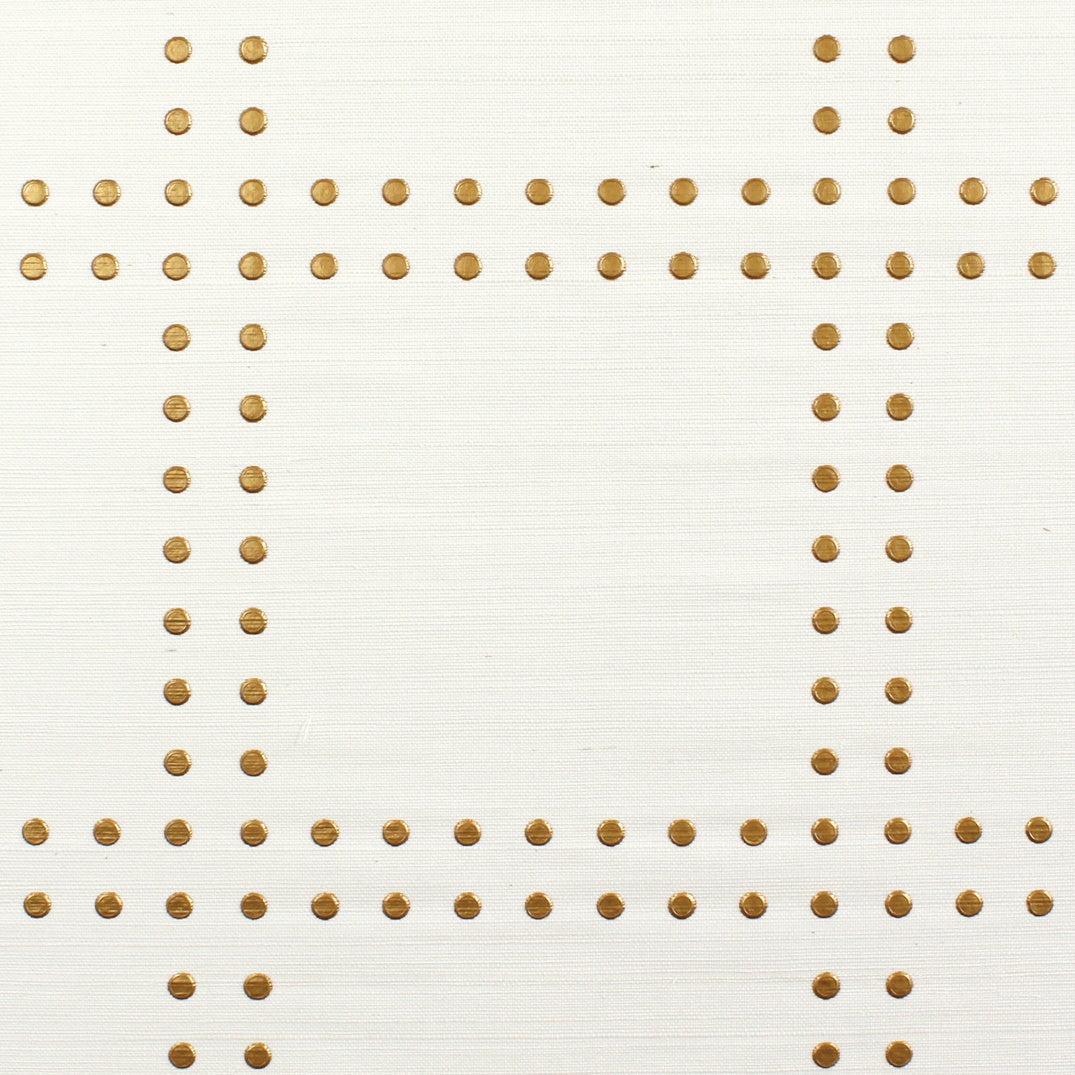 RIVETS-GOLD-ON-MANILA-HEMP-PHILLIP-JEFFRIES-5704 - Phillip Jeffries Wallpaper Wallcovering
