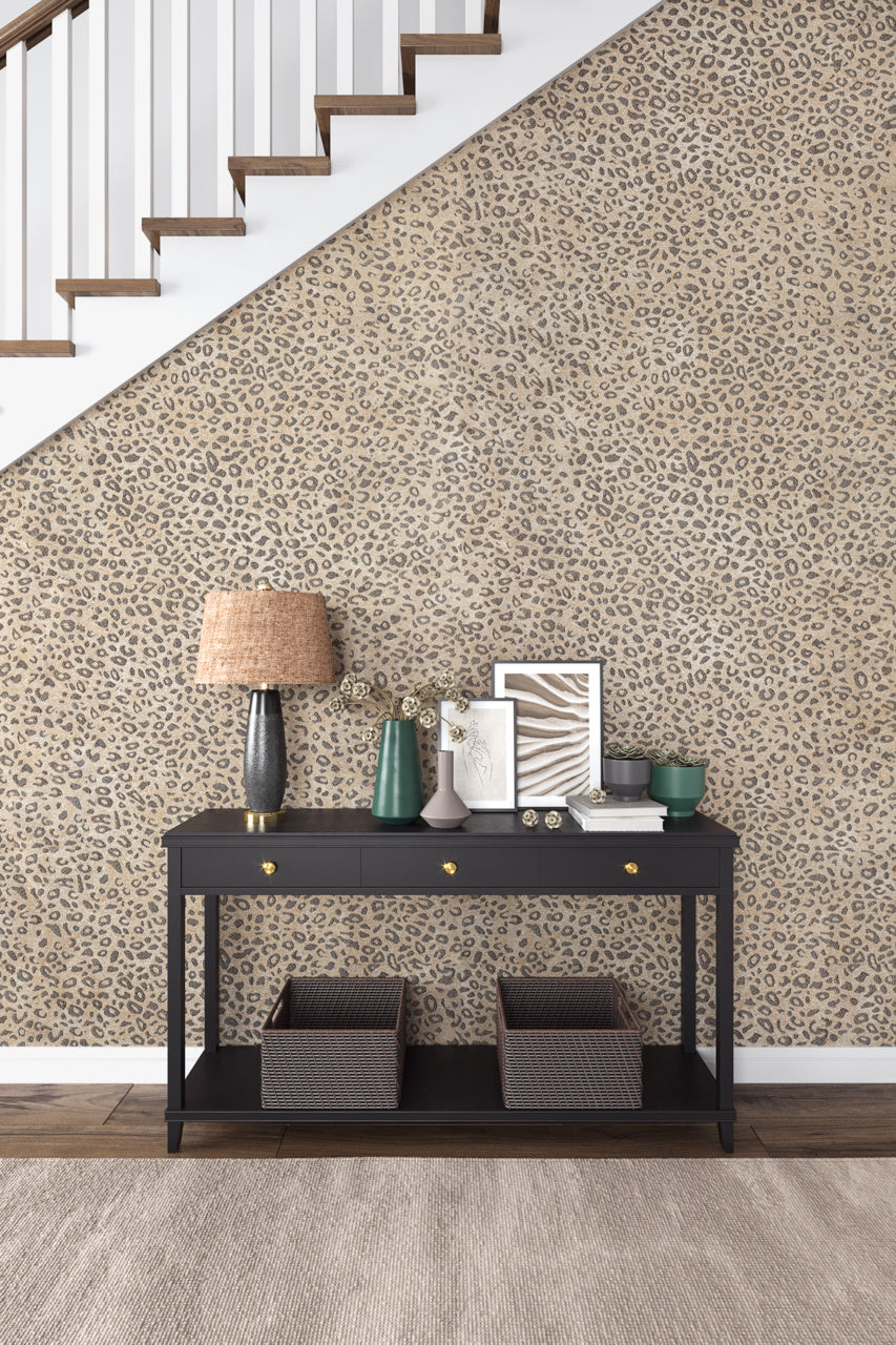 CHEETAH-CLOTH-IN-A-FLASH-GREY-PHILLIP-JEFFRIES-5387 - Phillip Jeffries Wallpaper Wallcovering