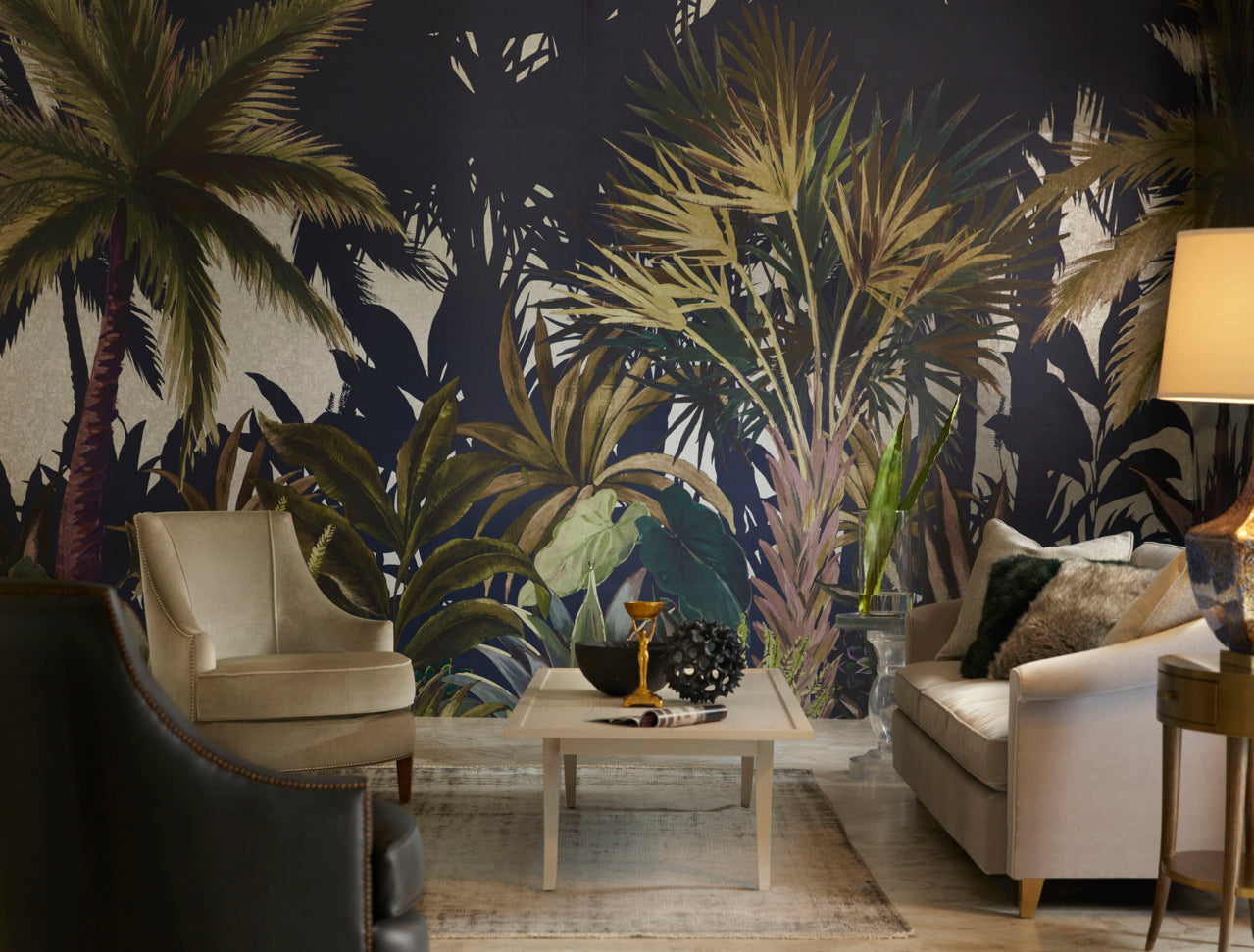 ARBORETUM-MIDNIGHT-ON-JAPANESE-PAPER-WEAVE-PHILLIP-JEFFRIES-5580 - Phillip Jeffries Wallpaper Wallcovering