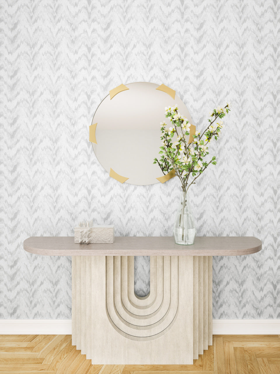 FEELIN-GROOVY-FAR-OUT-GREY-ON-VINYL-CANVAS-PHILLIP-JEFFRIES-9839 - Phillip Jeffries Wallpaper Wallcovering