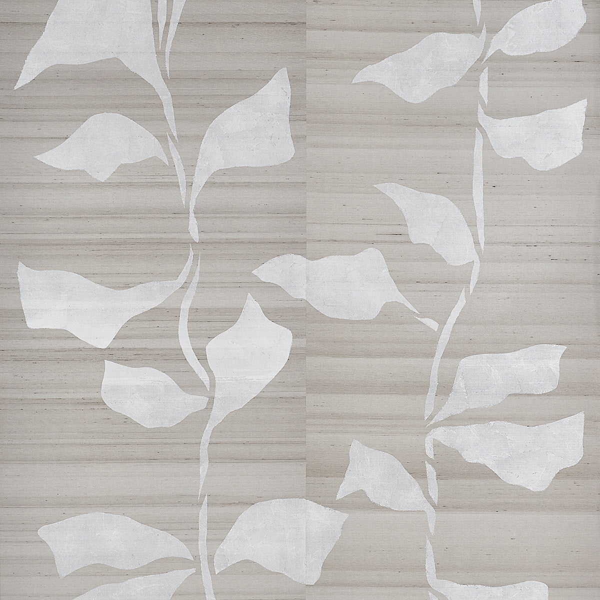 GILDED-GARDEN-SILVER-ON-STAR-DUST-SILK-PHILLIP-JEFFRIES-9373 - Phillip Jeffries Wallpaper Wallcovering