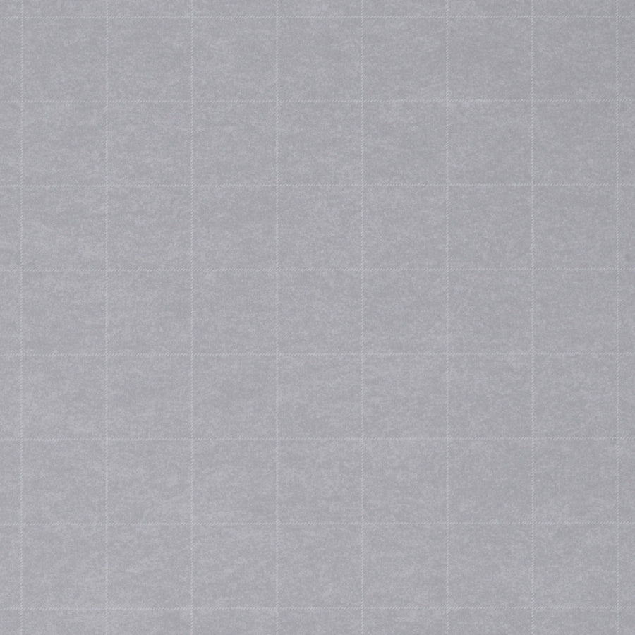 VINYL-SAVILE-SUITING-PLAID-WHITE-ON-GREY-PHILLIP-JEFFRIES-2148 - Phillip Jeffries Wallpaper Wallpaper