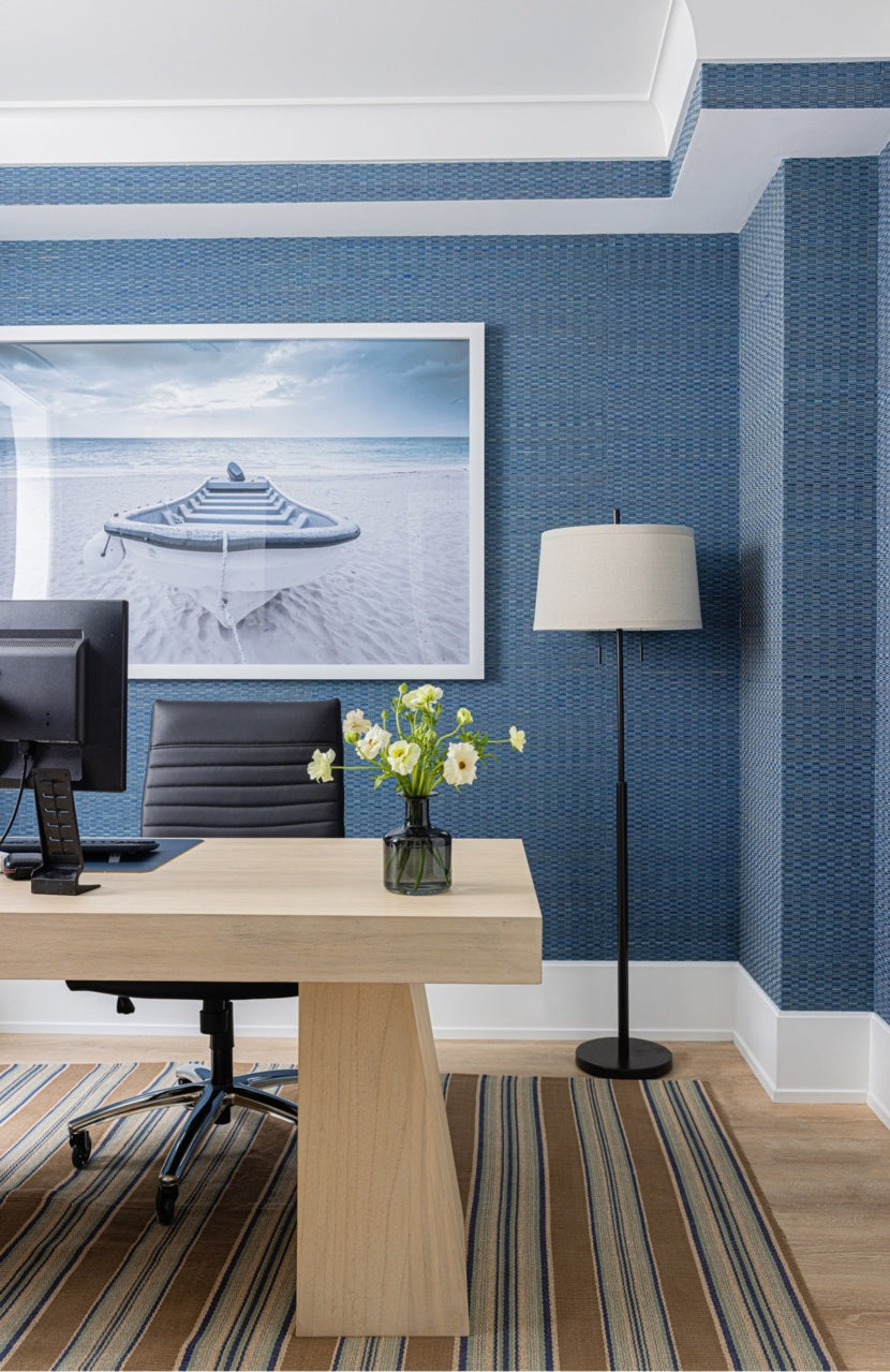 DOJO-WEAVE-NAVY-PLAIT-PHILLIP-JEFFRIES-8621 - Phillip Jeffries Wallpaper Wallcovering