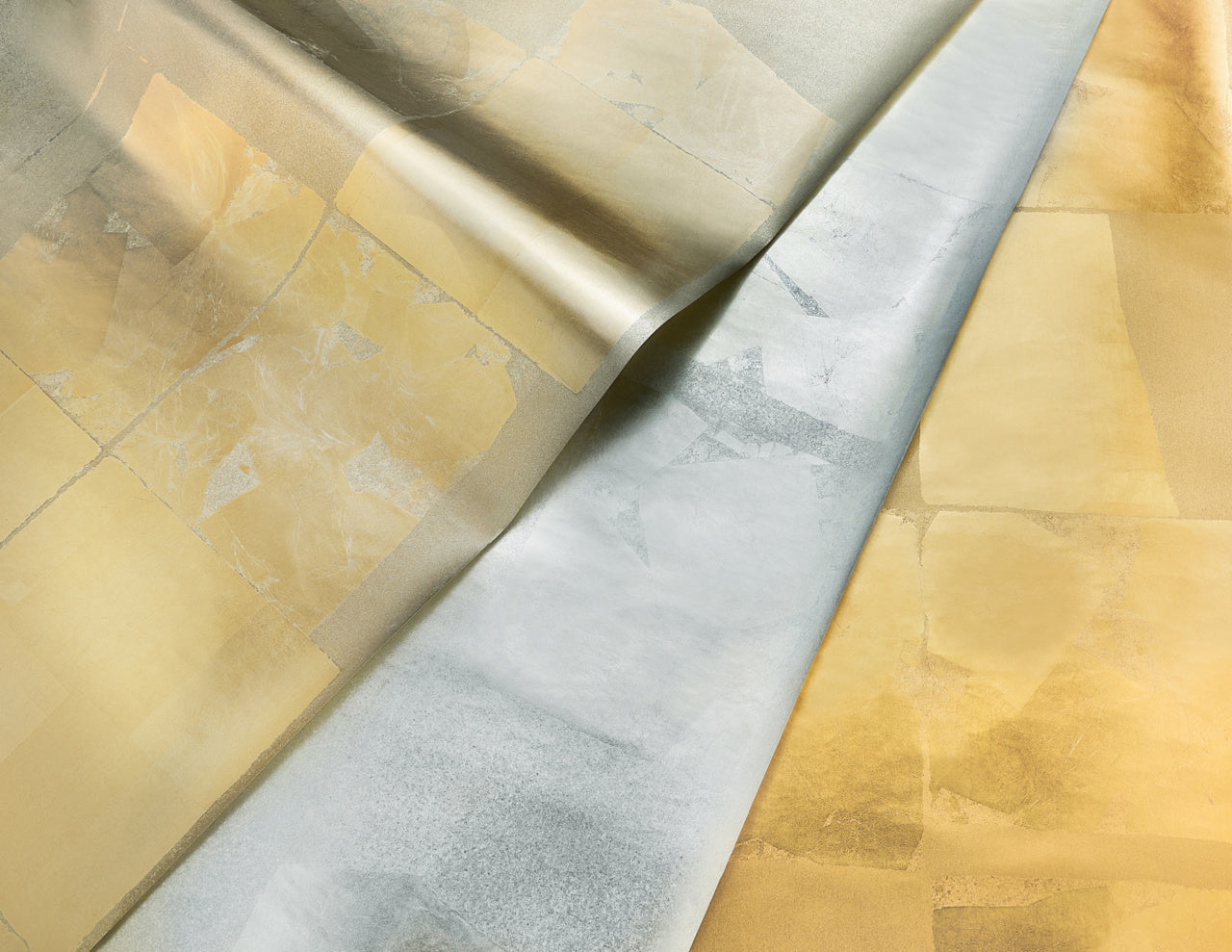 MOSAIC-METALS-GOLD-FUSION-PHILLIP-JEFFRIES-41102 - Phillip Jeffries Wallpaper Wallcovering