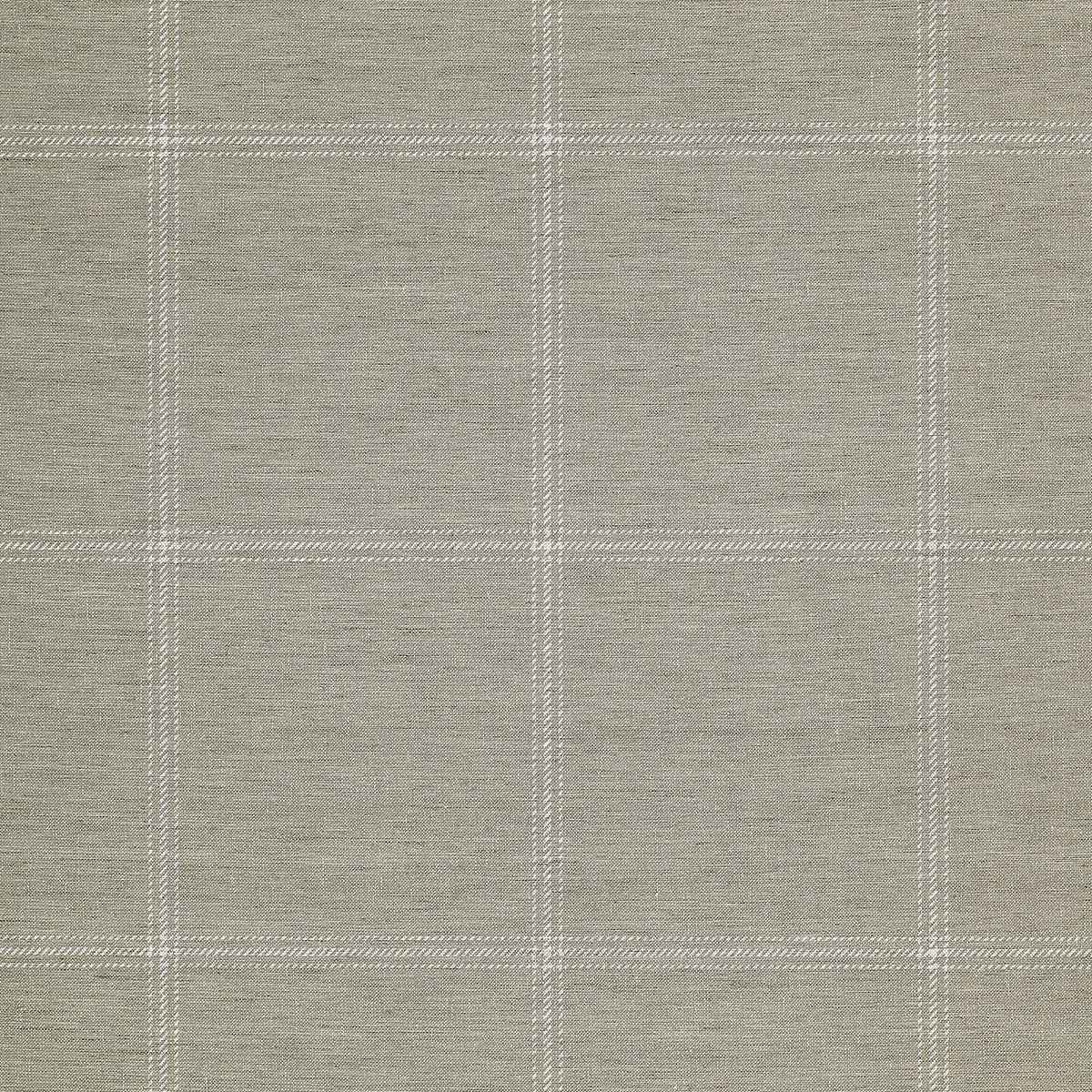 Jackson Plaid White and Taupe on Canvas Linen - Phillip Jeffries 10705 - Phillip Jeffries Wallpaper Wallpaper