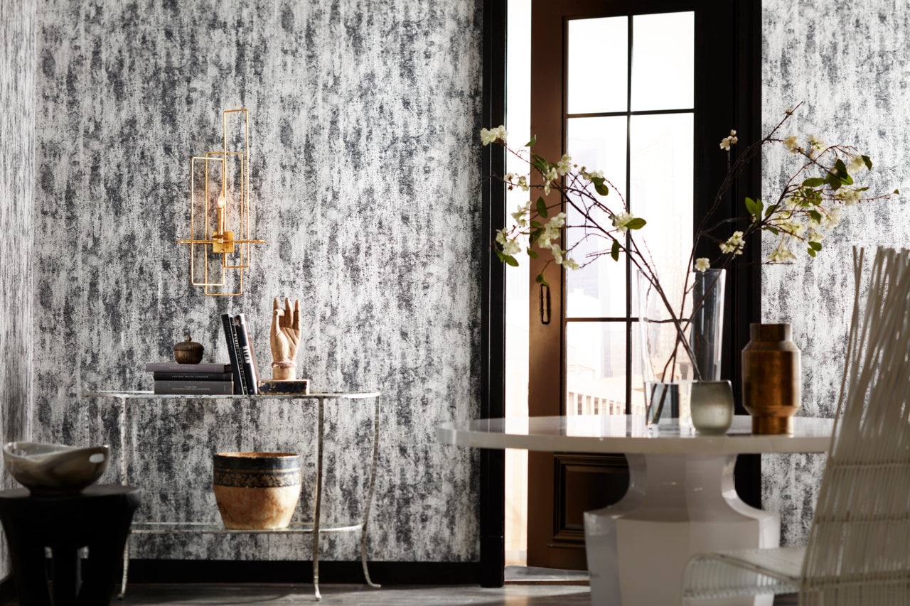 Walls Of Fez Jet Black - Phillip Jeffries 4105 -Wallpaper