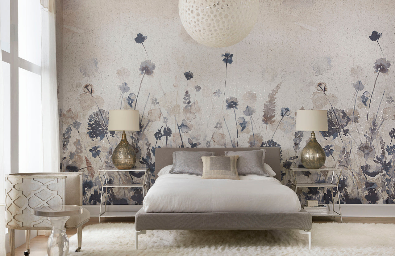 WILDFLOWERS-ETHEREAL-ON-ENCHANTED-WOODS-PHILLIP-JEFFRIES-8505 - Phillip Jeffries Wallpaper Wallcovering