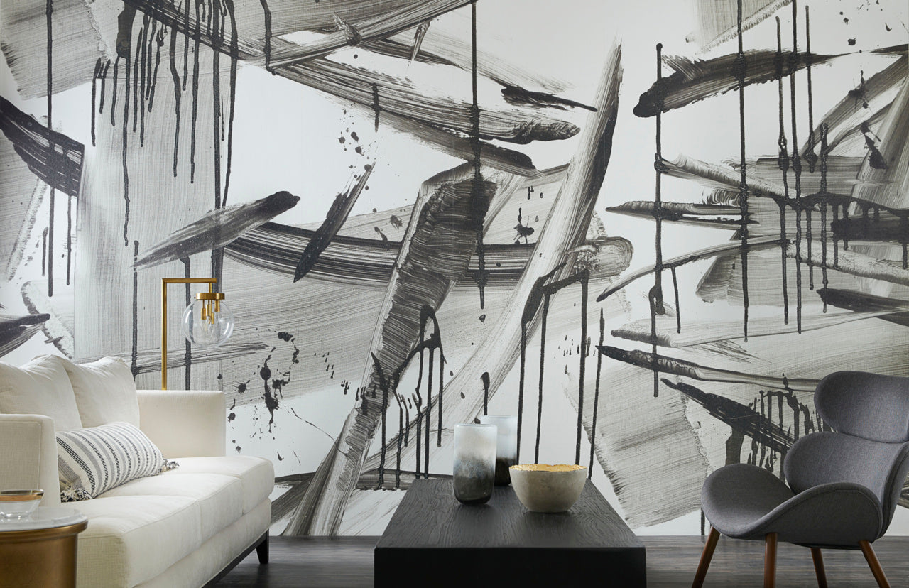 SPLASH-ABSTRACT-NIGHT-ON-JAPANESE-PAPER-WEAVE-PHILLIP-JEFFRIES-2461 - Phillip Jeffries Wallpaper Wallcovering