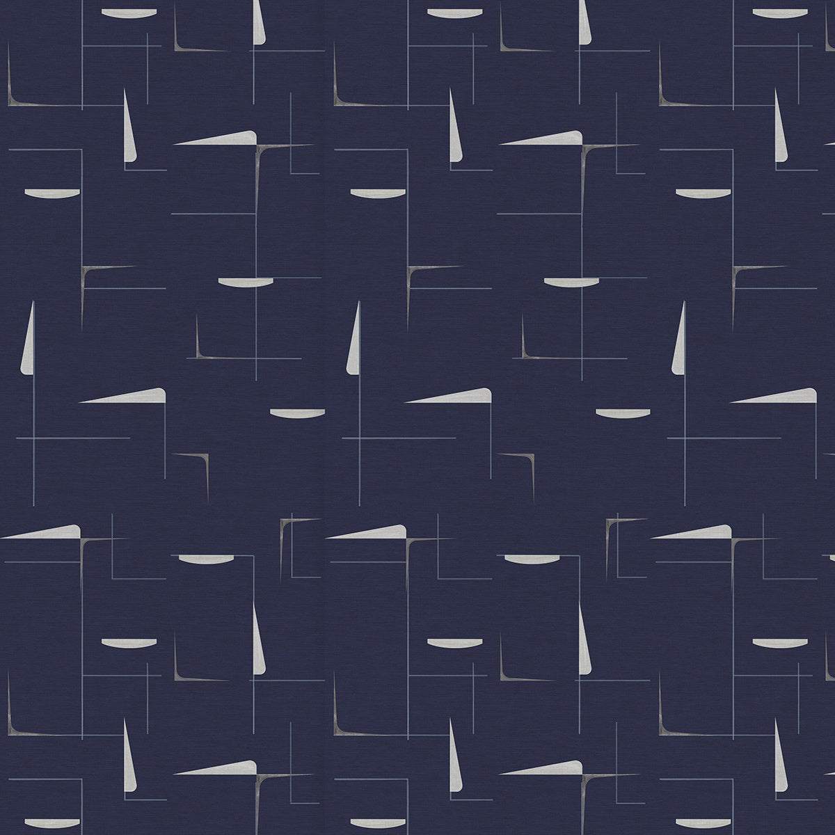 NOD-TO-MOD-NIFTY-NAVY-ON-CANVAS-LINEN-PHILLIP-JEFFRIES-9848 - Phillip Jeffries Wallpaper Wallcovering