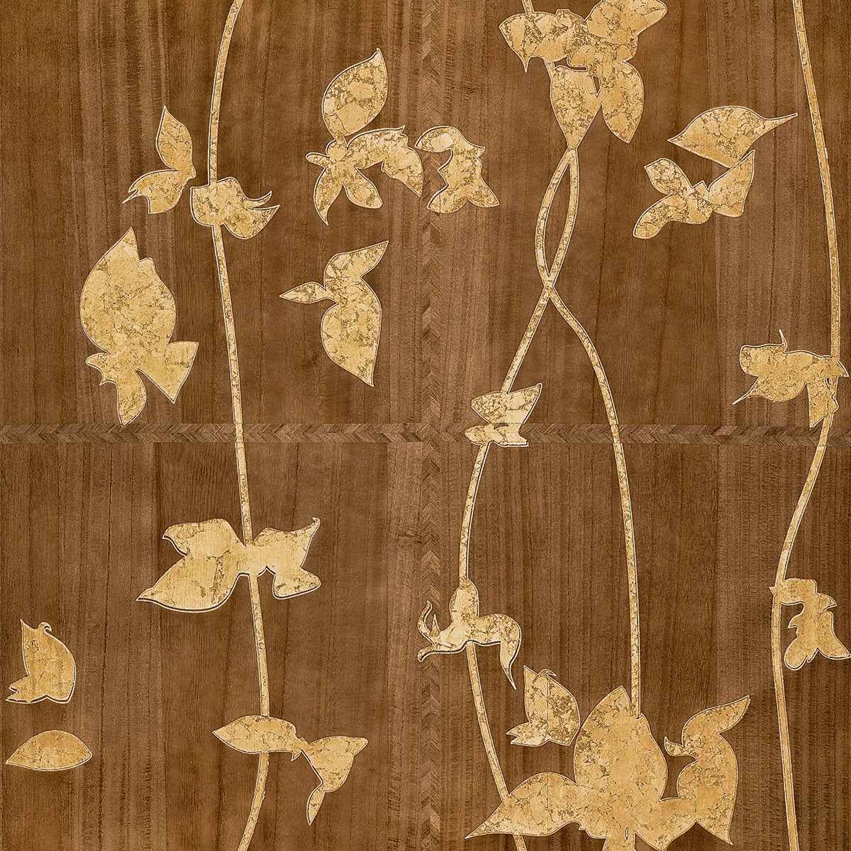 Veranda Vines Golden Trellis - Phillip Jeffries 43802 - Phillip Jeffries Wallpaper Wallcovering