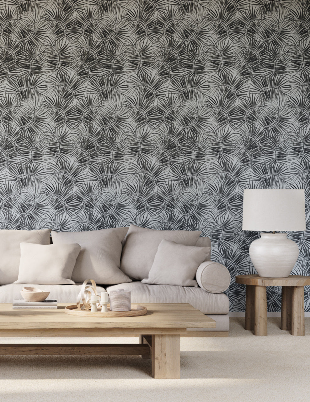 ISLAND-TIME-JUNGLE-NOIR-ON-WOVEN-WALLS-PHILLIP-JEFFRIES-10458 - Phillip Jeffries Wallpaper Wallcovering
