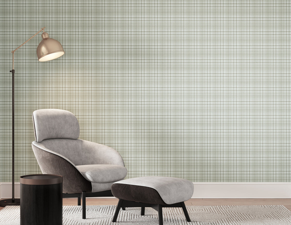 Caldwell Plaid Bamboo Check on Woven Walls - Phillip Jeffries 43202 - Phillip Jeffries Wallpaper Wallpaper