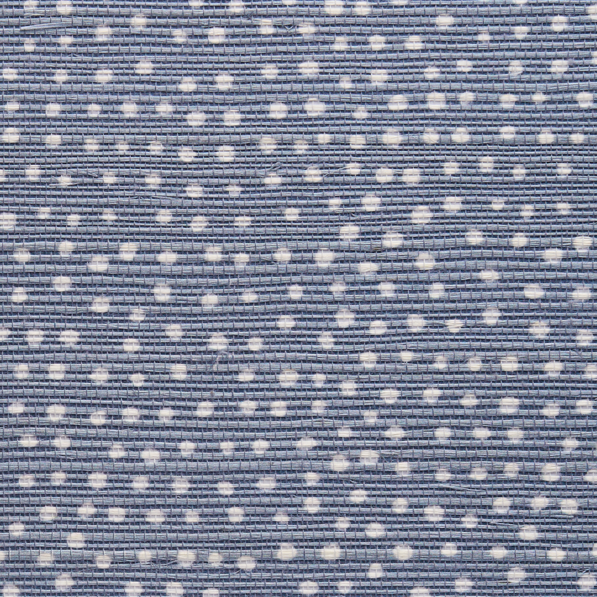 DROPLETS-DENIM-WITH-WHITE-ON-MANILA-HEMP-PHILLIP-JEFFRIES-10012 - Phillip Jeffries Wallpaper Wallcovering