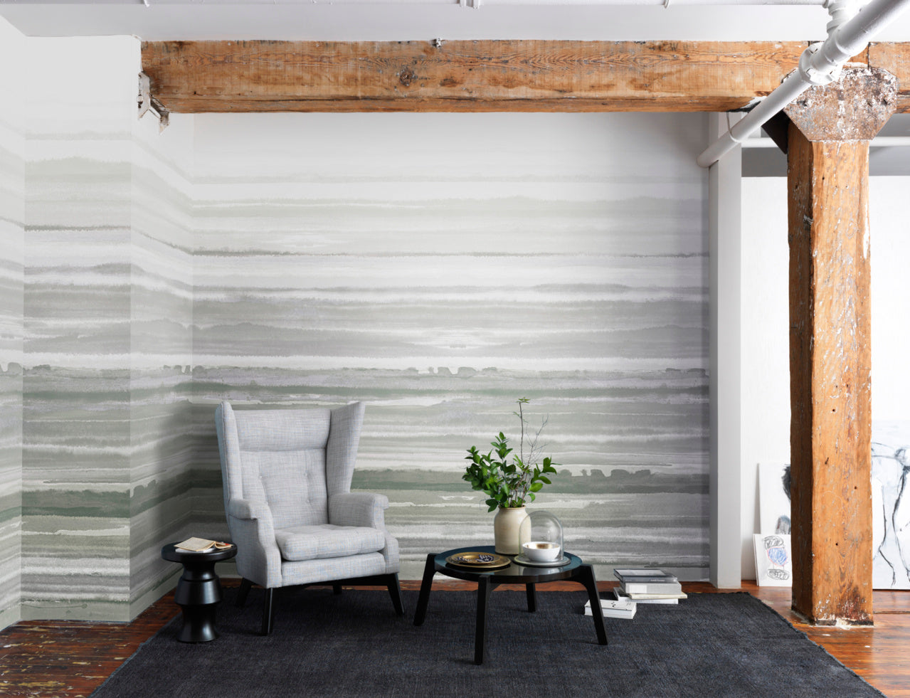 FADE-SAGE-ON-JAPANESE-PAPER-WEAVE-PHILLIP-JEFFRIES-7223 - Phillip Jeffries Wallpaper Wallcovering