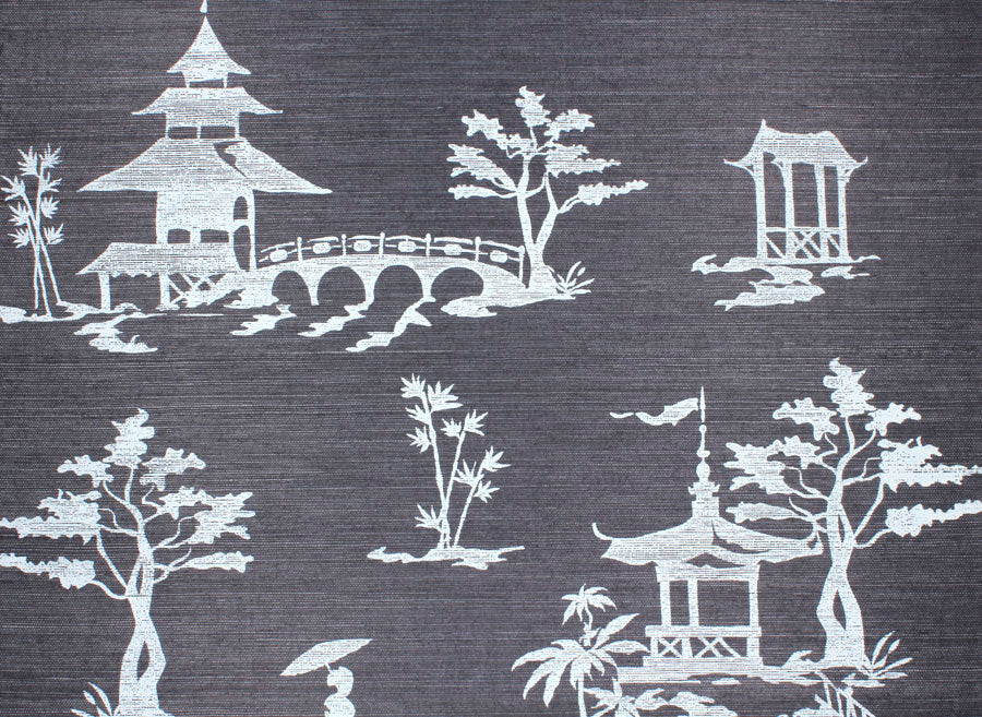 CHINOIS-OUR-WAY-WHITE-ON-MANILA-HEMP-PHILLIP-JEFFRIES-5667 - Phillip Jeffries Wallpaper Wallcovering
