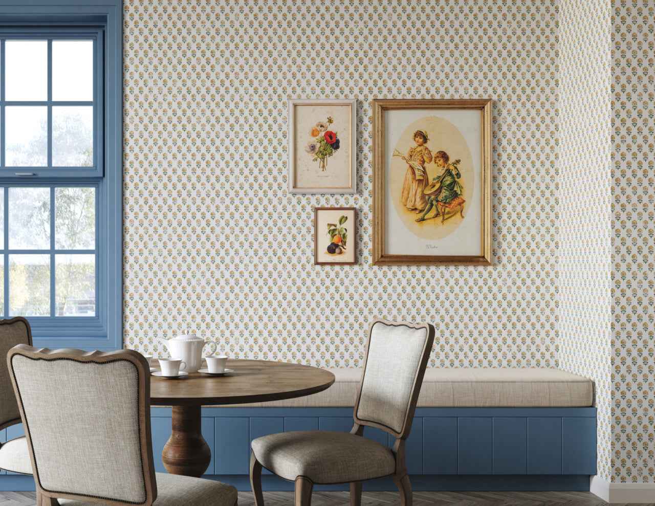 Manor House Antique Marigold - Phillip Jeffries 40306 - Phillip Jeffries Wallpaper Wallcovering