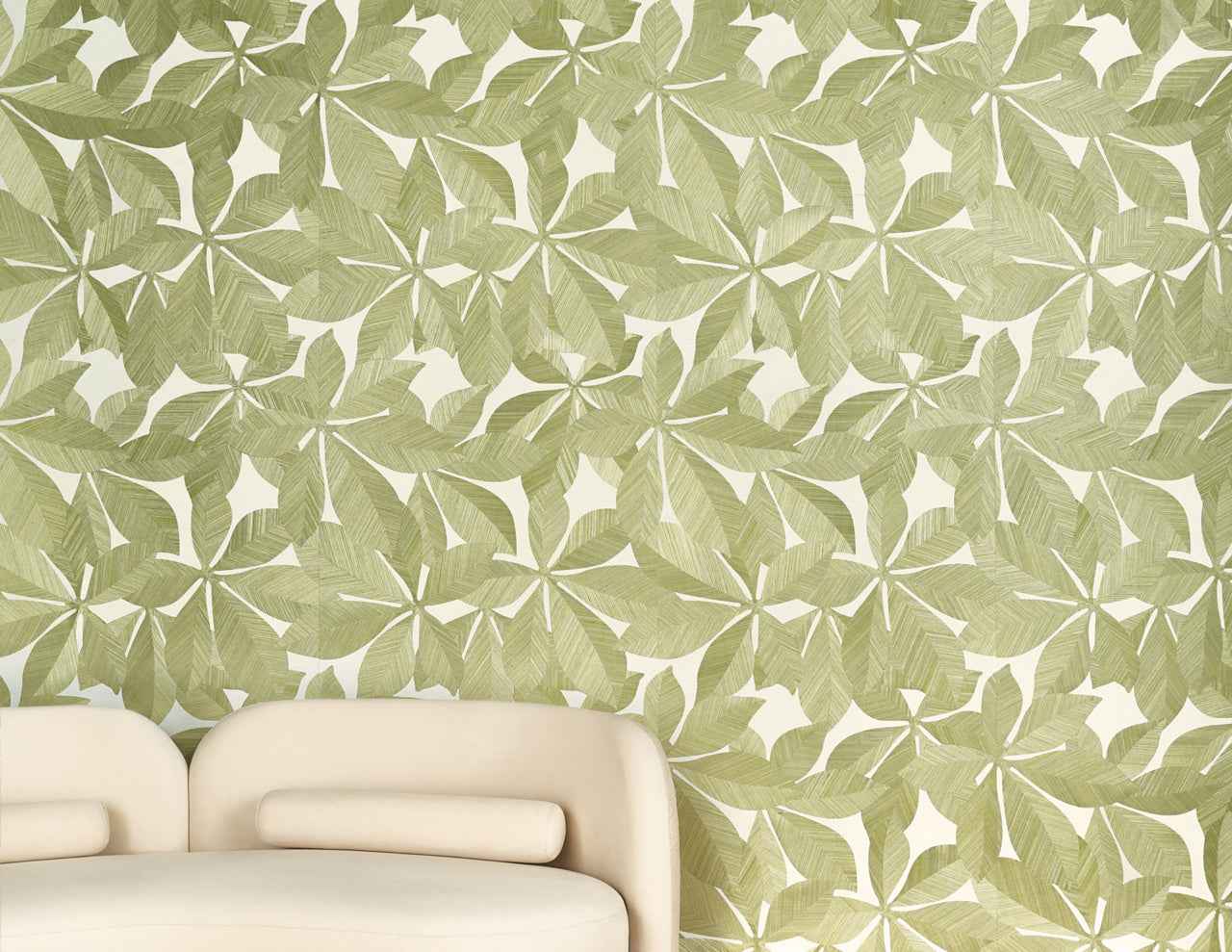 Magnolia Mosaic Coastal Bloom - Phillip Jeffries 44102 - Phillip Jeffries Wallpaper Wallcovering