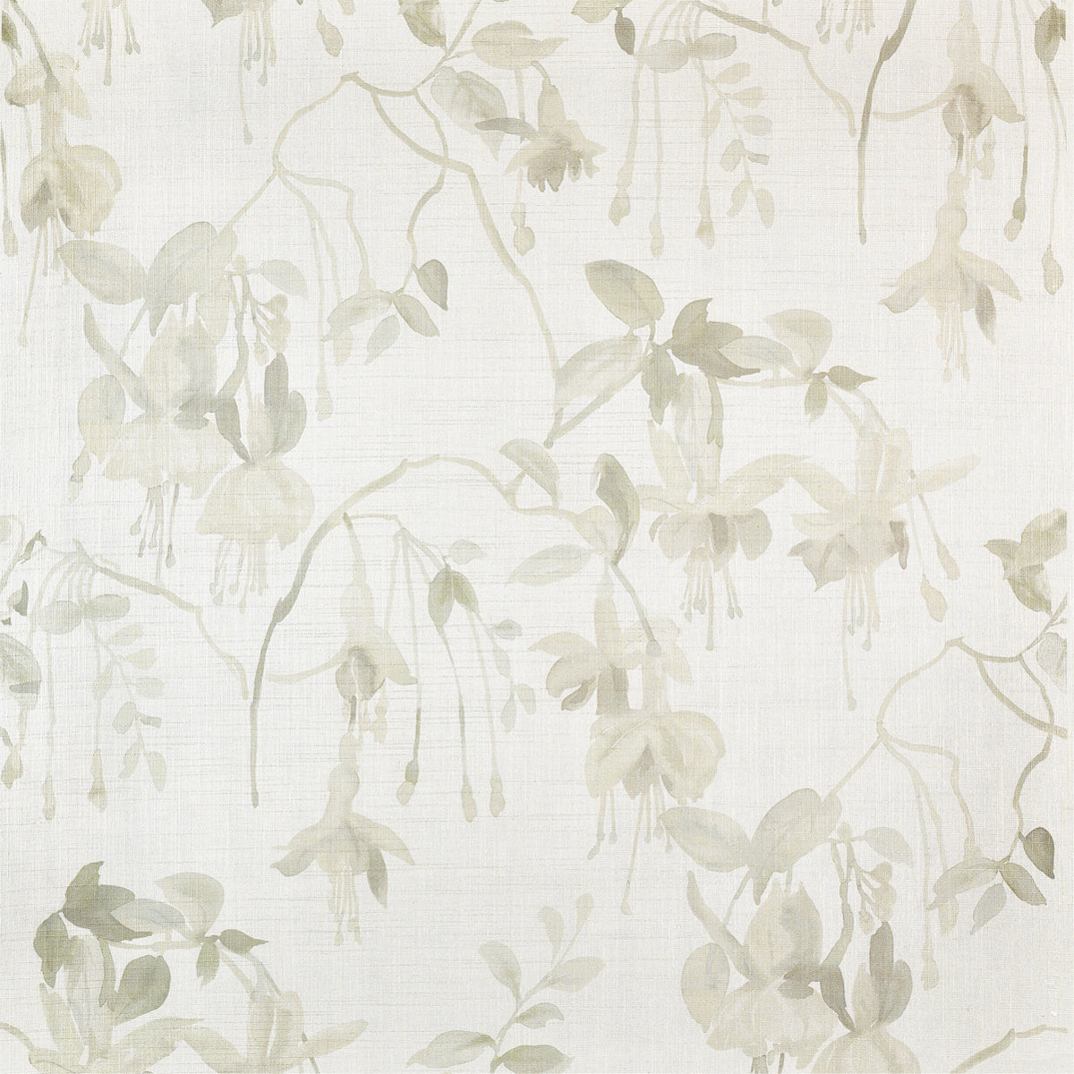 BLUSHING-BLOOMS-SILVER-BEIGE-ON-CANVAS-LINEN-PHILLIP-JEFFRIES-9827 - Phillip Jeffries Wallpaper Wallcovering